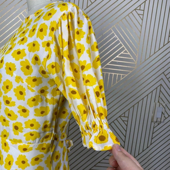 FAITHFULL THE BRAND Florence Mini Dress Yellow - Picture 6 of 12